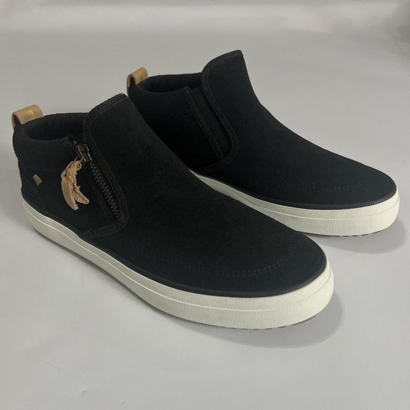 Sperry Shoes - Sperry STS86853 Women's Crest Lug Side Zip Suede Chukka Shoes Black Size…